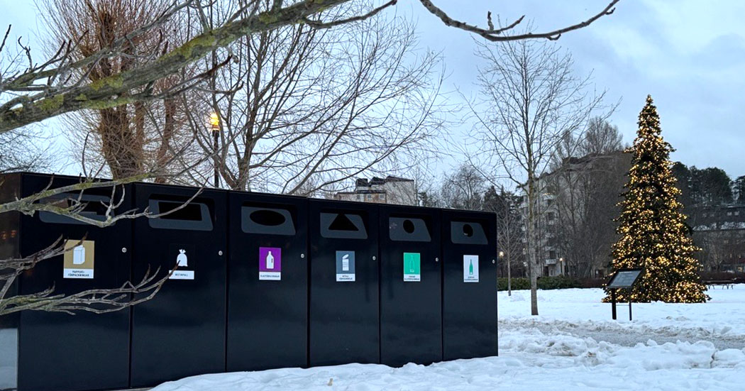Sortera förpackningar på populära platser i Huddinge