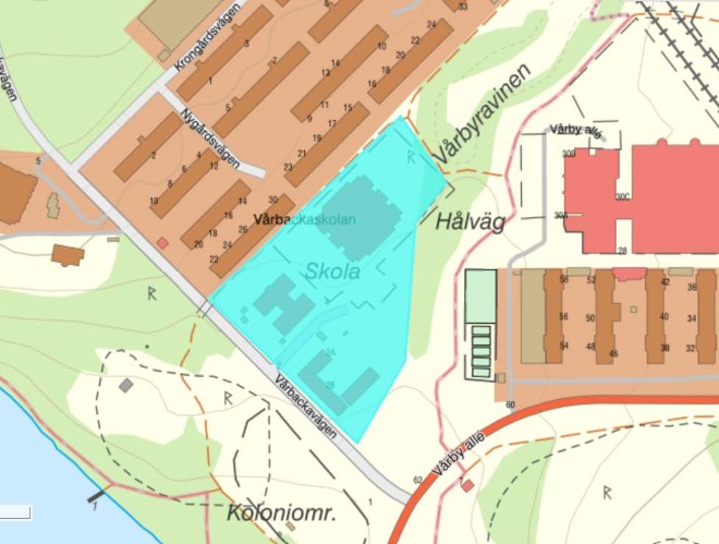 Kartbilden är schematiskt uppritad och kan komma att justeras.
